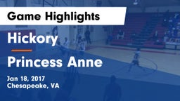 Hickory  vs Princess Anne  Game Highlights - Jan 18, 2017