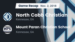 Recap: North Cobb Christian  vs. Mount Paran Christian School 2018