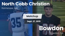 Matchup: North Cobb vs. Bowdon  2019