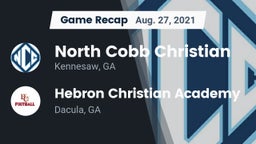 Recap: North Cobb Christian  vs. Hebron Christian Academy  2021