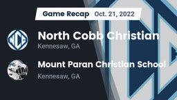 Recap: North Cobb Christian  vs. Mount Paran Christian School 2022