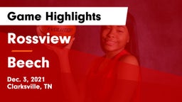 Rossview  vs Beech  Game Highlights - Dec. 3, 2021