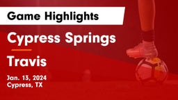 Cypress Springs  vs Travis  Game Highlights - Jan. 13, 2024