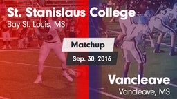 Matchup: St. Stanislaus vs. Vancleave  2016