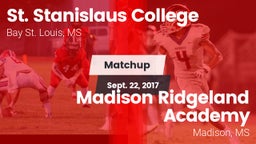 Matchup: St. Stanislaus vs. Madison Ridgeland Academy 2017