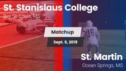 Matchup: St. Stanislaus vs. St. Martin  2019