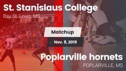 Matchup: St. Stanislaus vs. Poplarville hornets 2019