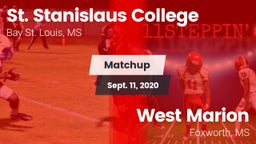 Matchup: St. Stanislaus vs. West Marion  2020