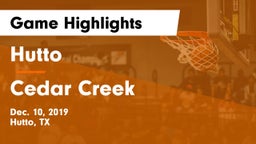 Hutto  vs Cedar Creek  Game Highlights - Dec. 10, 2019