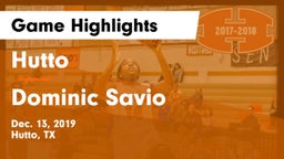 Hutto  vs Dominic Savio  Game Highlights - Dec. 13, 2019