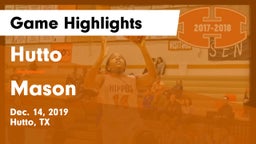 Hutto  vs Mason  Game Highlights - Dec. 14, 2019