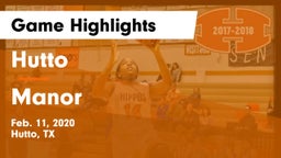 Hutto  vs Manor  Game Highlights - Feb. 11, 2020