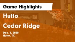 Hutto  vs Cedar Ridge  Game Highlights - Dec. 8, 2020