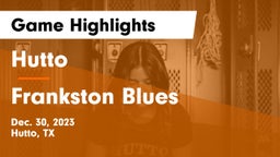 Hutto  vs Frankston Blues Game Highlights - Dec. 30, 2023