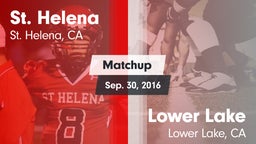 Matchup: St. Helena High vs. Lower Lake  2016