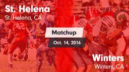 Matchup: St. Helena High vs. Winters  2016