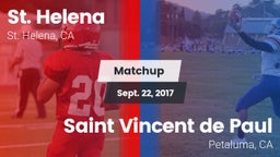 Matchup: St. Helena High vs. Saint Vincent de Paul 2017