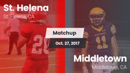 Matchup: St. Helena High vs. Middletown  2017