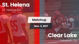 Matchup: St. Helena High vs. Clear Lake  2017