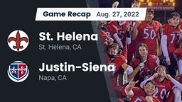 Recap: St. Helena  vs. Justin-Siena  2022