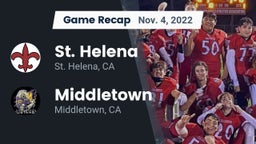 Recap: St. Helena  vs. Middletown  2022