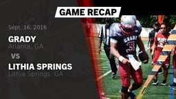 Recap: Grady  vs. Lithia Springs  2016