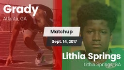 Matchup: Grady  vs. Lithia Springs  2017