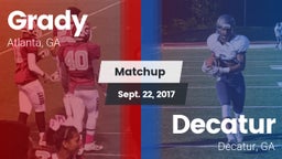 Matchup: Grady  vs. Decatur  2017