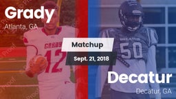 Matchup: Grady  vs. Decatur  2018
