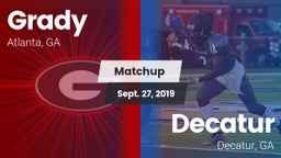 Matchup: Grady  vs. Decatur  2019