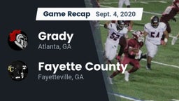 Recap: Grady  vs. Fayette County  2020