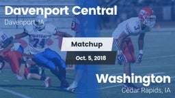 Matchup: Davenport Central vs. Washington  2018