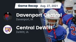 Recap: Davenport Central  vs. Central DeWitt  2021