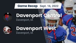 Recap: Davenport Central  vs. Davenport West  2022