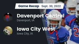 Recap: Davenport Central  vs. Iowa City West 2022