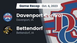 Recap: Davenport Central  vs. Bettendorf  2023