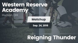 Matchup: Western Reserve vs. Reigning Thunder 2016