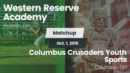 Matchup: Western Reserve vs. Columbus Crusaders Youth Sports 2016