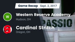 Recap: Western Reserve Academy vs. Cardinal Stritch  2017