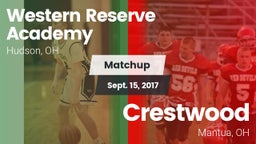 Matchup: Western Reserve vs. Crestwood  2017