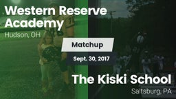 Matchup: Western Reserve vs. The Kiski School 2017