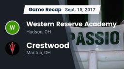 Recap: Western Reserve Academy vs. Crestwood  2017