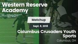Matchup: Western Reserve vs. Columbus Crusaders Youth Sports 2018