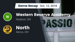 Recap: Western Reserve Academy vs. North  2018