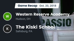 Recap: Western Reserve Academy vs. The Kiski School 2018