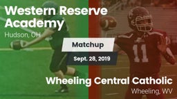 Matchup: Western Reserve vs. Wheeling Central Catholic  2019