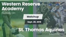 Matchup: Western Reserve vs. St. Thomas Aquinas  2019