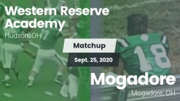 Matchup: Western Reserve vs. Mogadore  2020