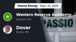 Recap: Western Reserve Academy vs. Dover  2020