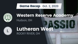 Recap: Western Reserve Academy vs. Lutheran West 2020
